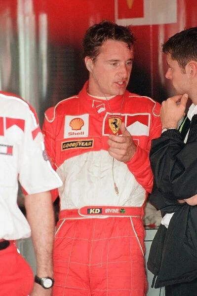 Eddie Irvine of Ferrari, 1998 British Grand Prix, held at the Silverstone Circuit