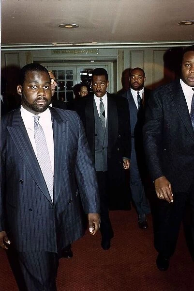 Eddie Murphy Comedian and Actor with Bodyguards at Video Awards October 1988