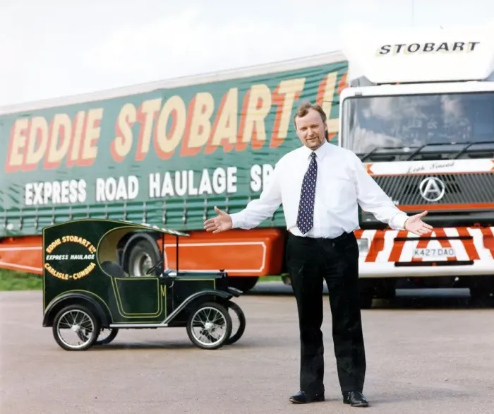Framed Print : Eddie Stobert haulage eddie stobart now his lorries have made him a cult figure as