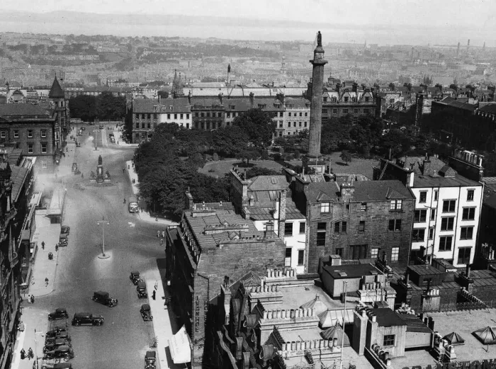 Framed Print : Edinburgh Aerial with monument, May 1939 Framed Print : Edinburgh Aerial with monument, May 1939