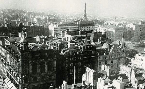 Edinburgh Aerial Princes Street (bottom left) 1963