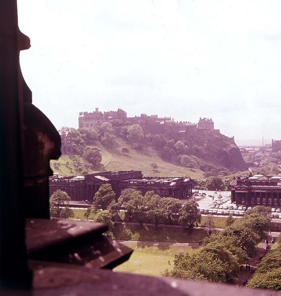 Edinburgh Castle from Scotts Monument June 1961
