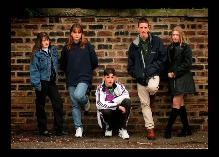 Framed Print : Edinburgh teenagers - Middle class gangs feature May 1998