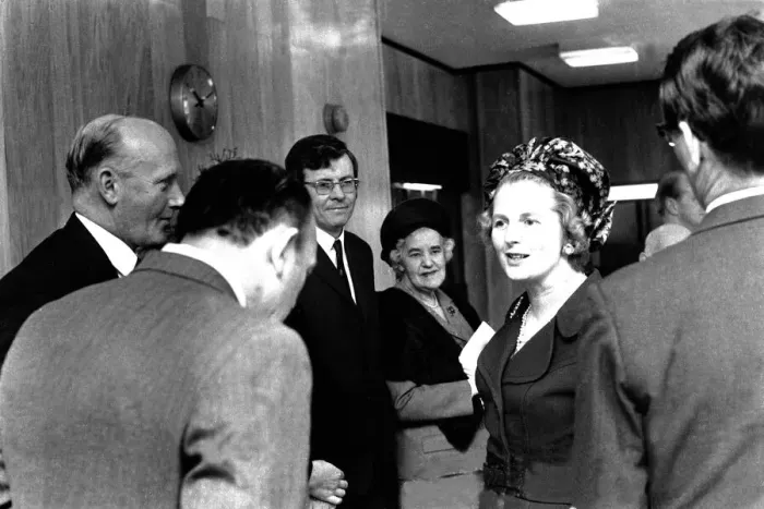 Framed Print : Education Minister Margaret Thatcher at Sunderland to open the Wearside College of