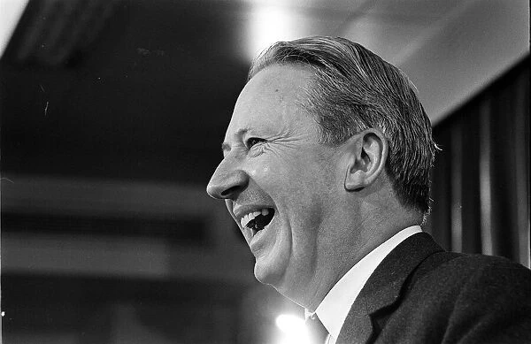 Edward Heath seen here speaking at a consevative party dinner March 1966 Edward Heath