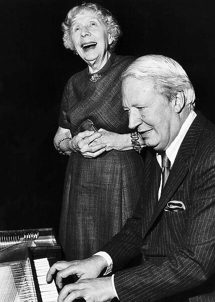 Edward Ted Heath former British Prime Minister and leader of the Conservative Party with