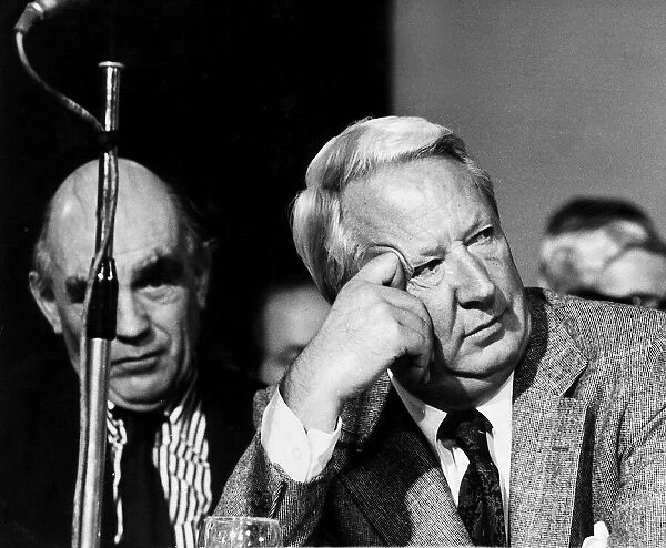 Edward Ted Heath former Prime Minister at the Conservative Party conference in 1976