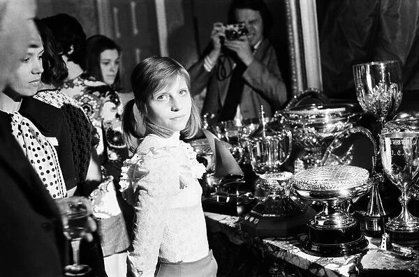 Eighteen year old Olga Korbut, the Soviet gymnast at Downing Street where she was invited