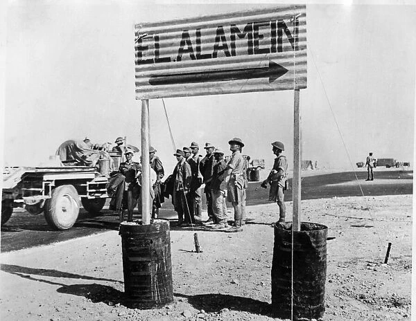 El Alamein - November 1942 World War Two. The Second Battle of El Alamein