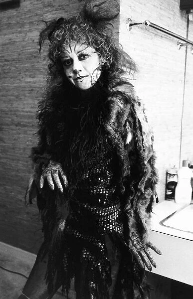Elaine Paige Actress Singer in the costume she wears for the Musical Cats - in her