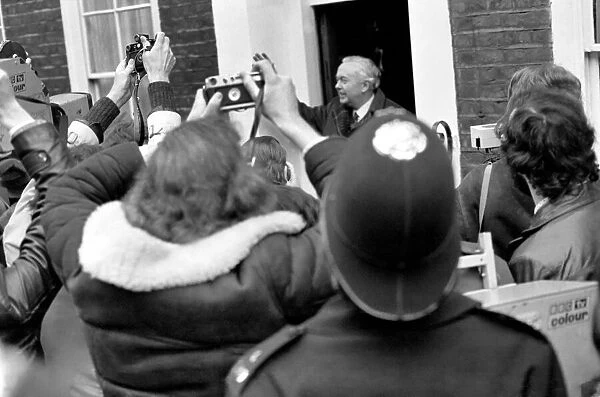 Election 1974: Mr. Harold Wilson and Family at North St after the labour partyIs election
