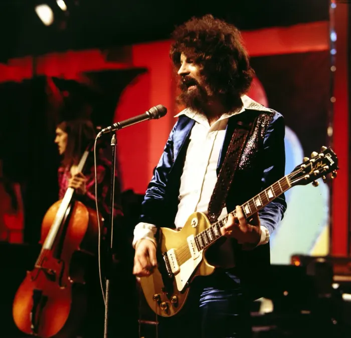 Framed Print : Electric Light Orchestra - Pop Group seen here during rehearsals for the BBC Framed Print : Electric Light Orchestra - Pop Group seen here during rehearsals for the BBC
