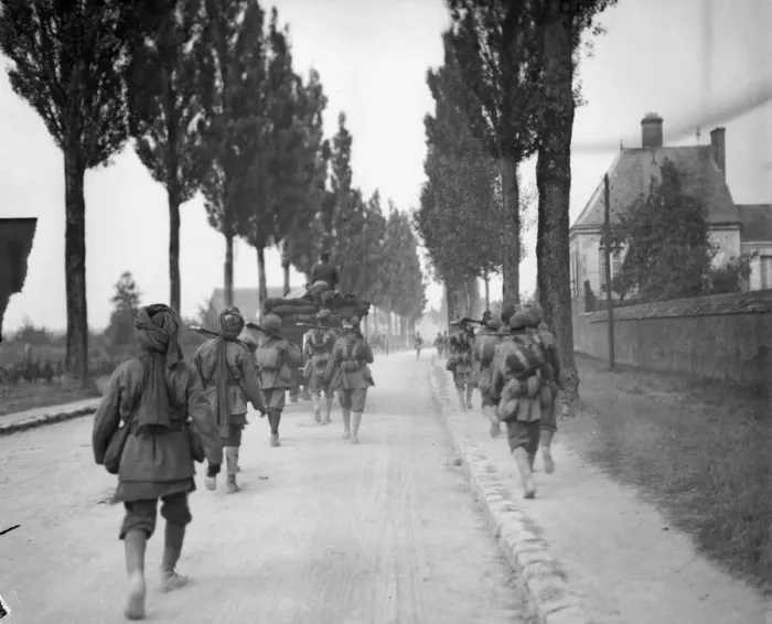 Framed Print : Elements of the 3rd Lahore Indian Division seen here moving up to the front Framed Print : Elements of the 3rd Lahore Indian Division seen here moving up to the front