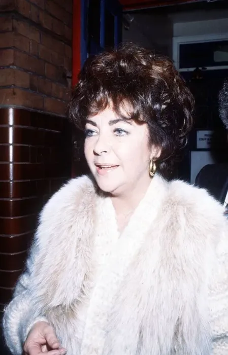 Framed Print : Elizabeth Taylor Feb 1982 wearing White Fur coat Dame Framed Print : Elizabeth Taylor Feb 1982 wearing White Fur coat Dame