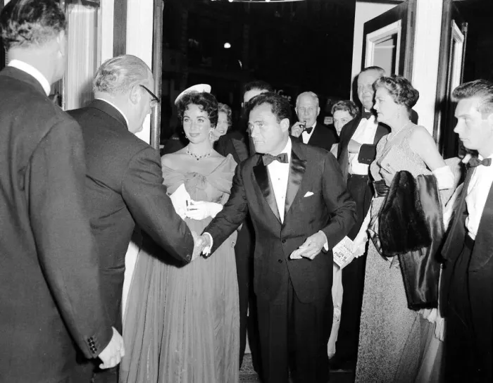 Framed Print : Elizabeth Taylor and Husband Mike Todd March 1957 at the Premere of Around the World in Framed Print : Elizabeth Taylor and Husband Mike Todd March 1957 at the Premere of Around the World in