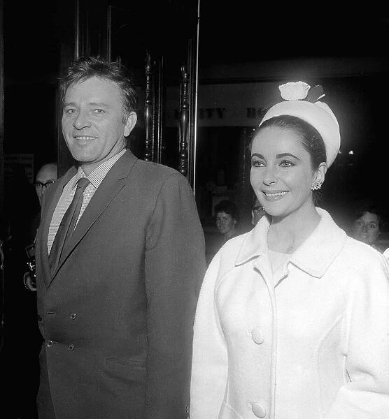 Elizabeth Taylor Jan 1963 With husband Richard Burton