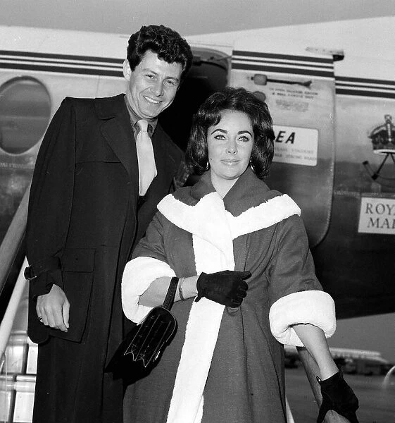 Elizabeth Taylor May 1959 with Husband Eddie Fisher