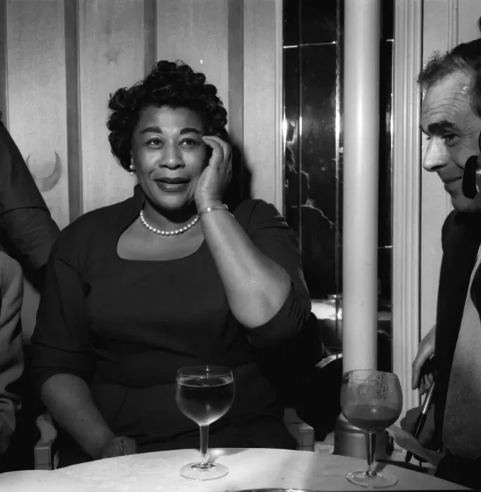 Framed Print : Ella Fitzgerald Jazz Singer - May 1958