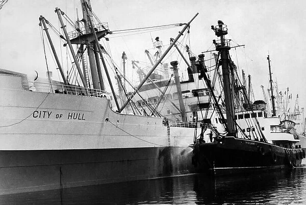 The Ellermann Lines ship 'City of Hull'. Circa 1960
