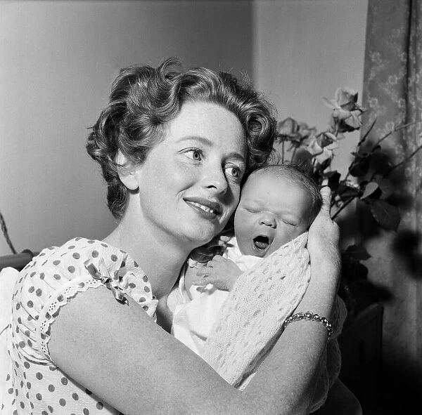 Elspet Gray with her newborn son James McGregor. James, a 7lb. 15 oz
