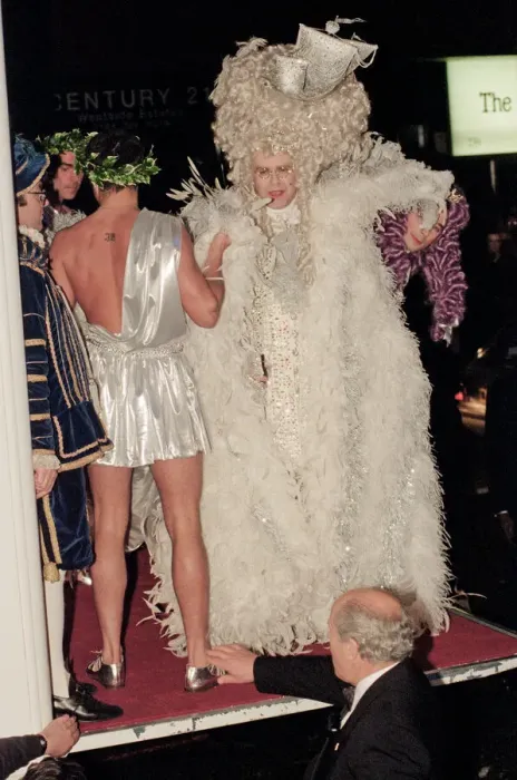 Framed Print : Elton John arriving at his 50th birthday party at Hammersmith Palais. 6th April 1997 Framed Print : Elton John arriving at his 50th birthday party at Hammersmith Palais. 6th April 1997