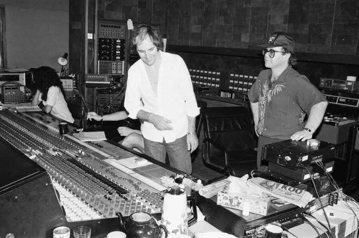 Framed Print : Elton John on the Caribbean island of Montserrat. Elton is on the island to record his Framed Print : Elton John on the Caribbean island of Montserrat. Elton is on the island to record his