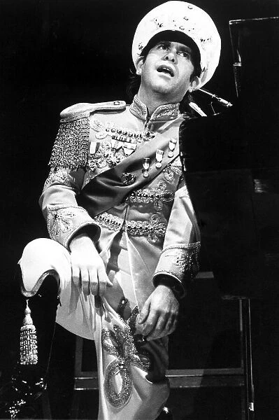 Elton John in concert at the Odeon, Birmingham. 22nd November 1982