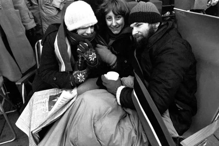 Framed Print : Elton John fans spent the night in sub-zero temperatures to make sure of getting tickets Framed Print : Elton John fans spent the night in sub-zero temperatures to make sure of getting tickets