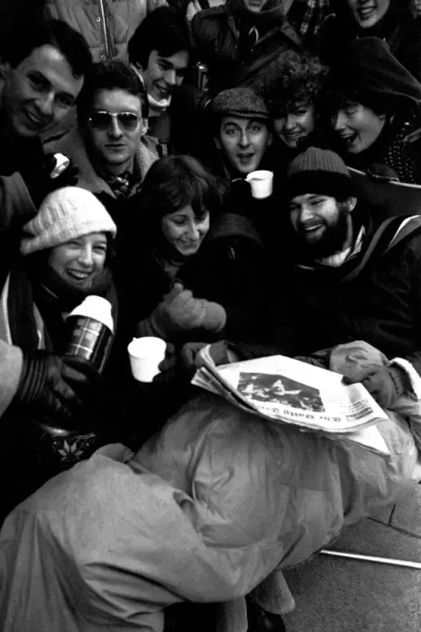 Framed Print : Elton John fans spent the night in sub-zero temperatures to make sure of getting tickets Framed Print : Elton John fans spent the night in sub-zero temperatures to make sure of getting tickets