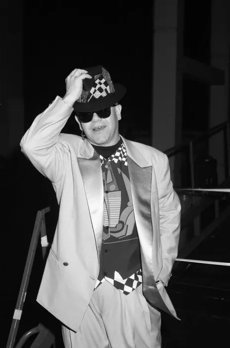 Framed Print : Elton John performing at the National Exhibition Centre, Birmingham