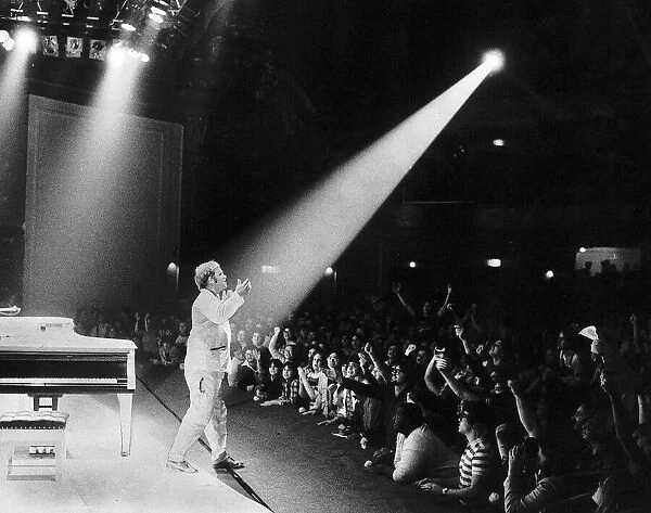 Elton John the singer in concert at the palladium theatre in New York