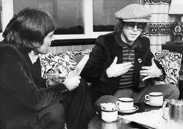 Elton John, singer and songwriter pictured during his interview for John Gibson