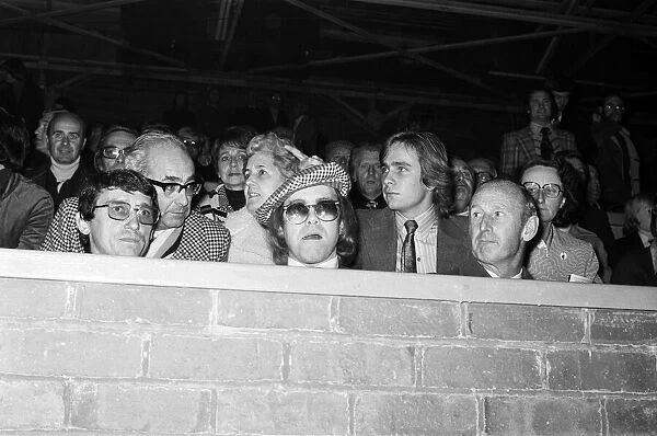 Elton John watching the football match, West Bromwich Albion v Watford