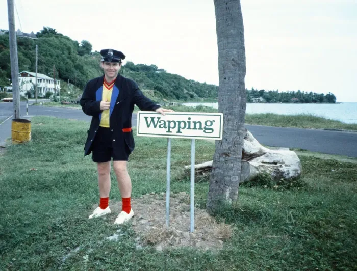 Framed Print : Elton John wearing a Watford F. C. shirt on the Caribbean island of Montserrat Framed Print : Elton John wearing a Watford F. C. shirt on the Caribbean island of Montserrat
