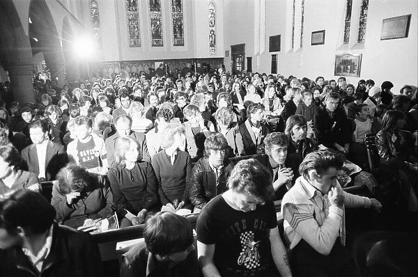 Elvis Presley Memorial Service, held at Christ Church in Cockfosters, North London