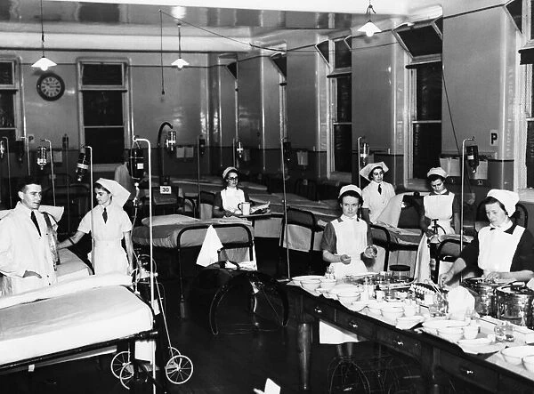 An emergency ward at the Queens Hotel in Birmingham, ready for patients who can be