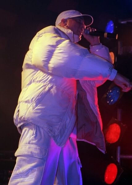 Eminem on stage at Glasgow Barrowlands November 1999