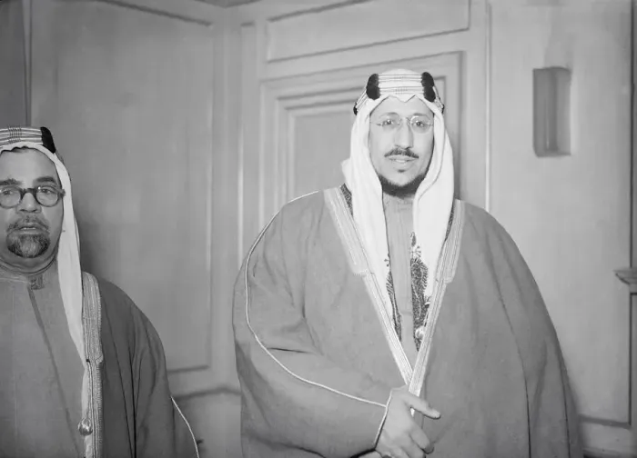 Framed Print : Emir Saud Crown Prince of Saudi Arabia February 1947 006724 / 1 Framed Print : Emir Saud Crown Prince of Saudi Arabia February 1947 006724 / 1