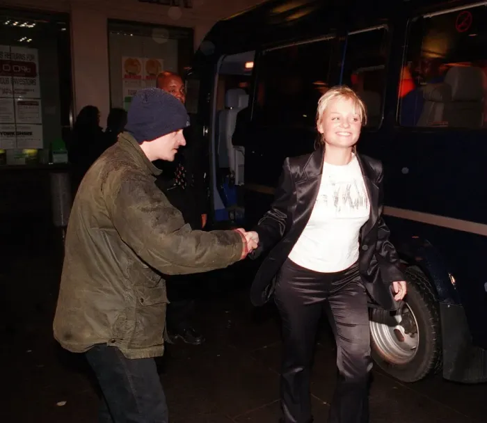 Framed Print : Emma Bunton of the Spice Girls in Glasgow April 1998 going to The Appartments