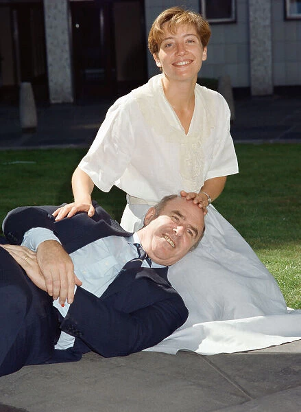 Emma Thompson and Clive James. 16th August 1988