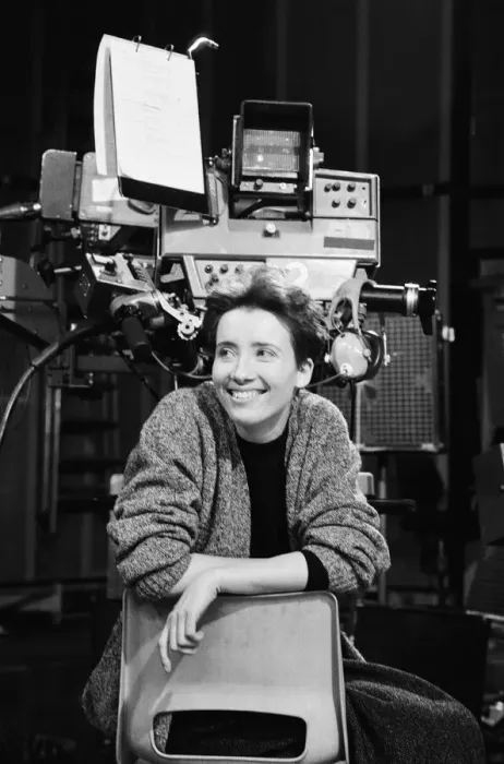 Framed Print : Emma Thompson, pictured in 1988 in Manchester. Dame Emma Thompson is a
