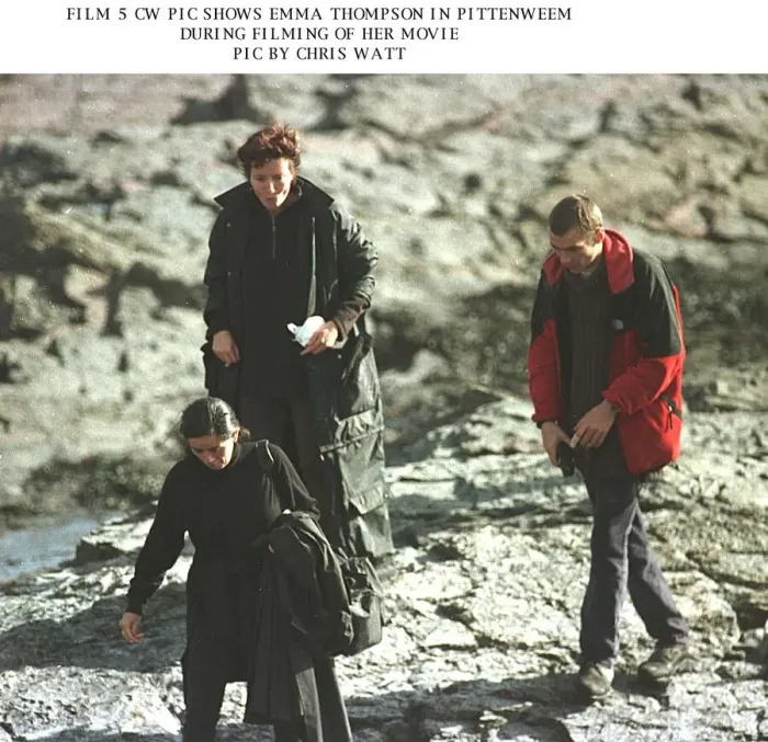 Framed Print : Emma Thompson in Pittenweem during filming of new film The Winter Guest Framed Print : Emma Thompson in Pittenweem during filming of new film The Winter Guest