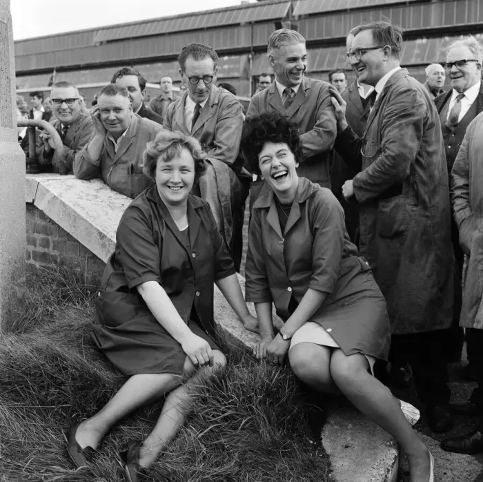 Framed Print : Employees at the BMC works at Longbridge, Birmingham, West Midlands. October 1967 Framed Print : Employees at the BMC works at Longbridge, Birmingham, West Midlands. October 1967