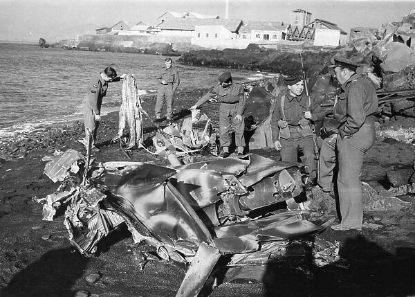 Among the enemy aircraft brought down during an early morning raid son the much bombed