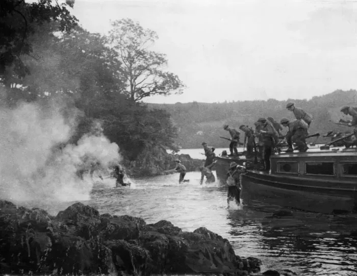 Framed Print : Should the enemy attempt to land seaplanes on Lake Windermere