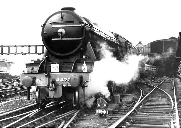 Engine No. 4472 The Flying Scotsman at Newcastle Central Station on 8th May 1964