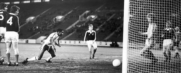 England 1-0 Scotland Under 21s match at Bramall Lane, Sheffield, 27th April 1977