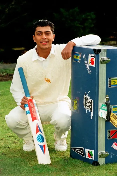 Framed Print : England Under 19 Cricketer Anurag Singh from Broadway Walsall has returned from a tour in