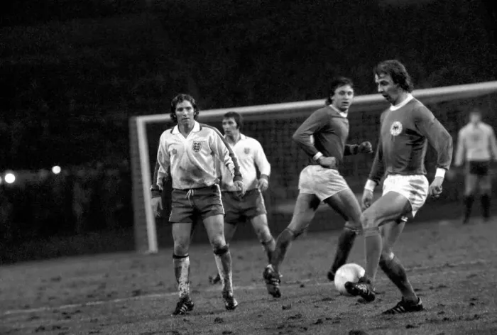 Framed Print : England (2) v. West Germany (0). March 1975 75-01404-032