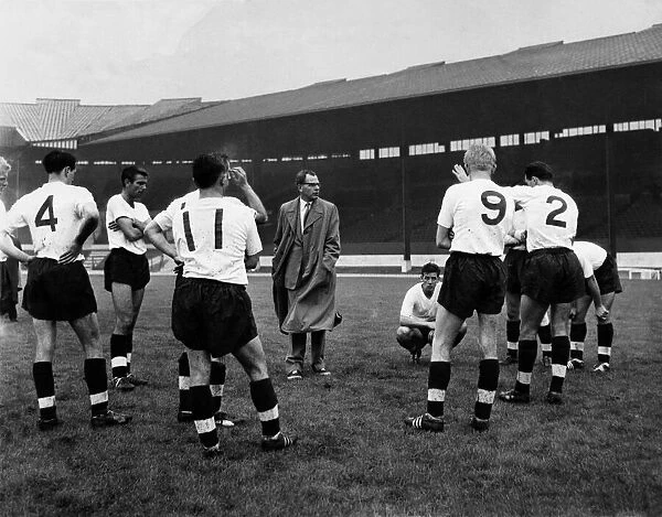 England Under 23 team trial game against an England eleven at Old Trafford, Manchester